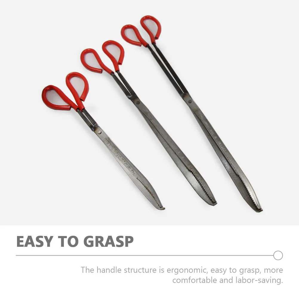 

1pc Loach Tongs Heavy Duty Iron Abs Non-Slip Grip For Crab Shrimp Eel Catching Reusable Seafood Tool Portable Garage Trash