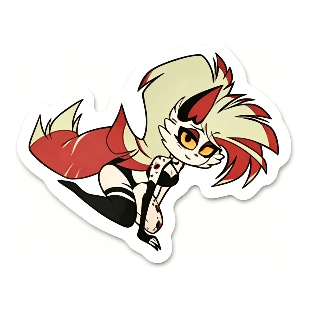 100 Pieces Hazbin Hotel Cartoon Stickers Waterproof Vinyl Demon Decals Notebook Bottle Luggage Decor Anime Sticker Set Collectib
