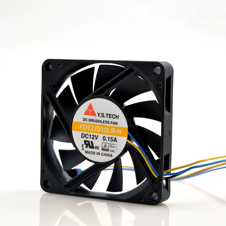 

Y.s.tech Yuanshan 7010 12v 0.15a FD127010LB-H 7cm Ultra-Thin Silent Temperature Control Fan