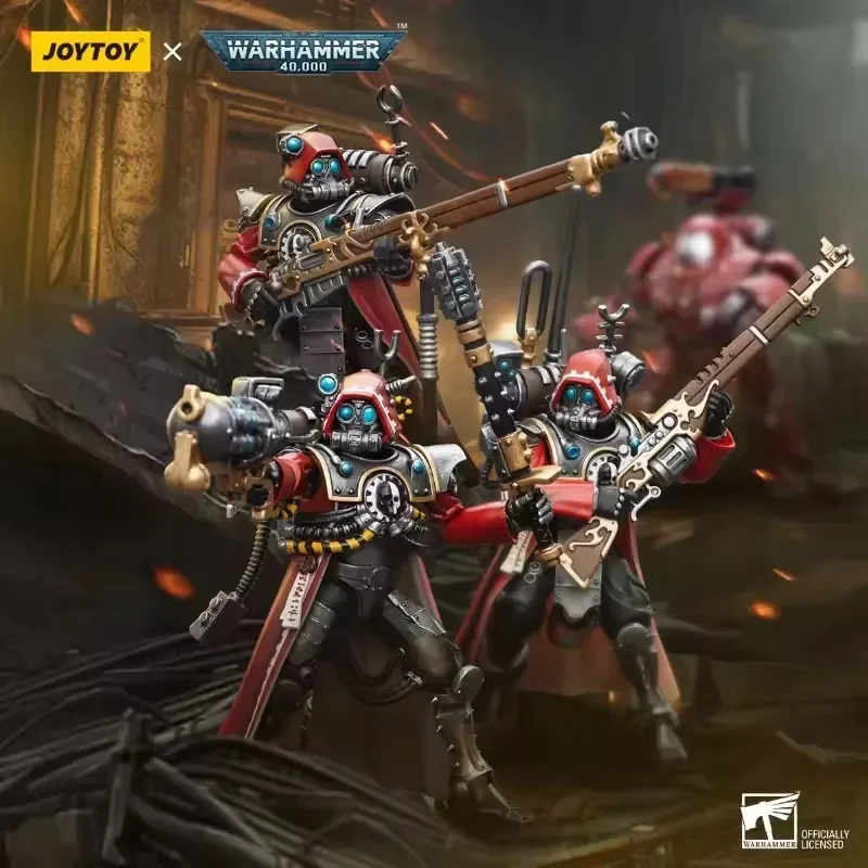 [재고 있음] JOYTOY Warhammer 40K 액션 피규어 Adeptus Mechanicus Skitarii Ranger Anime 1/18 이동식 군인 모델 장난감 선물