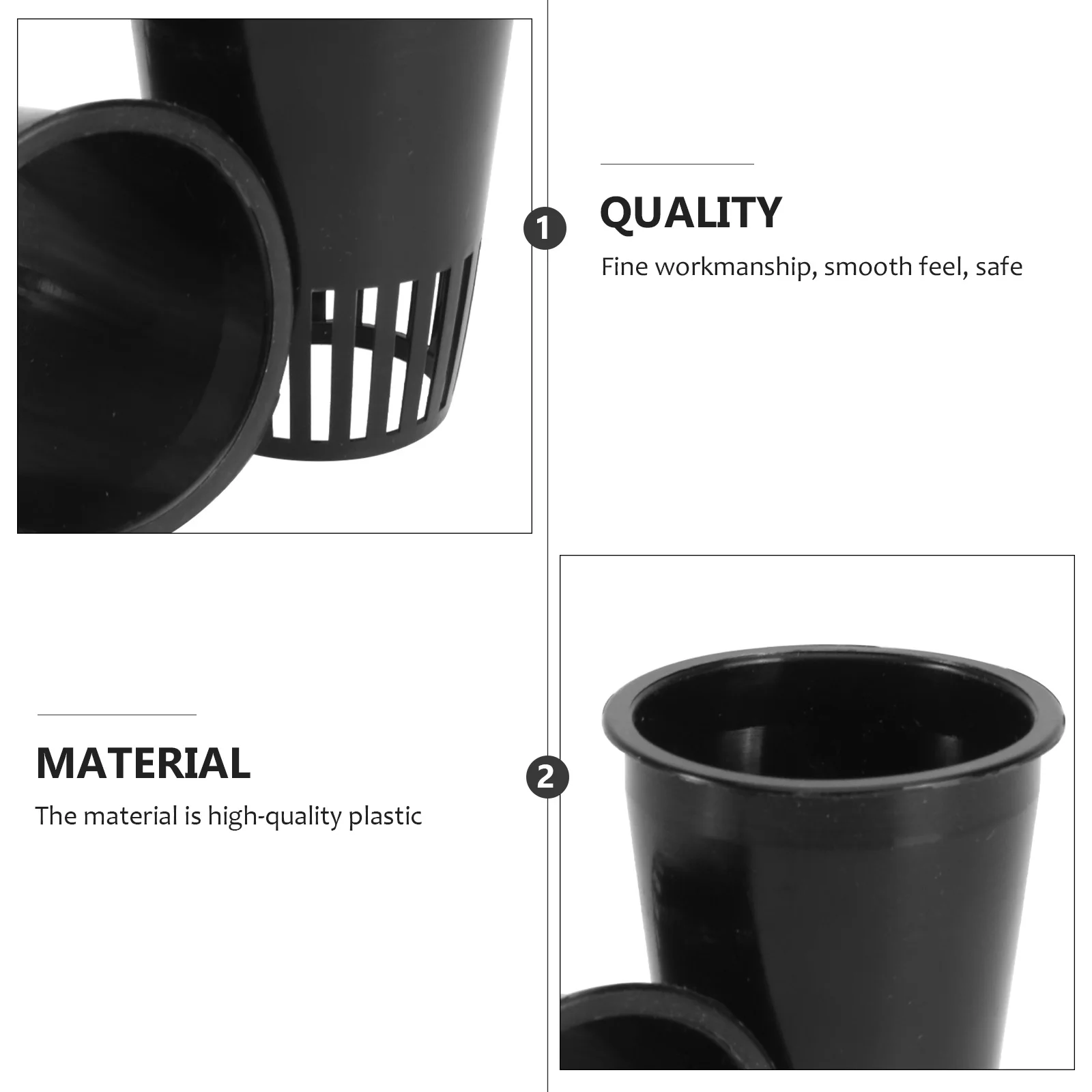 

30pcs Planting Basket Hydroponic Cultivation Cups For Vegetables Greenhouse Soilless Growing System Gardening Pots