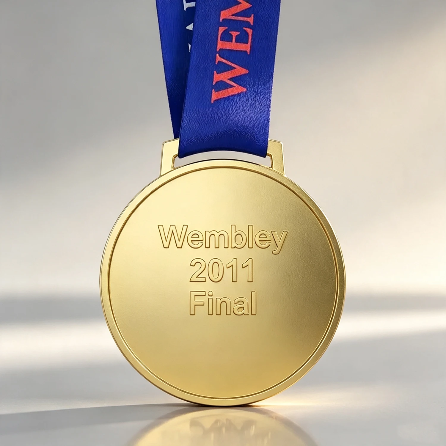 Wembley 2011 Style Football Award Medal with Ribbon for Fans Collection