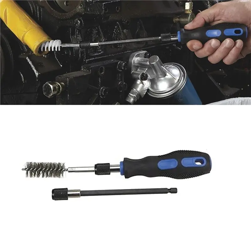 Power Drill Cleaning Kit With 20-Pc Brush Set Featuring Nylon& Stainless Steel Brushes