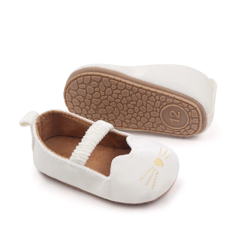 

Adorable Toddler Girls Cartoon Character Slip-On Loafers with Soft Soles for First Steps - Non-Slip Summer Princess Footwear