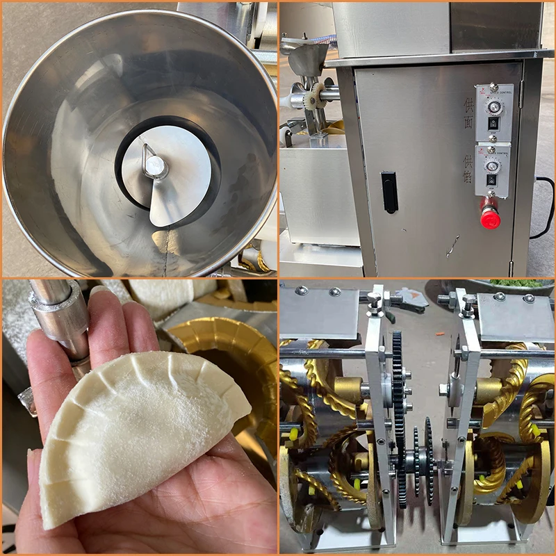 Samosa automática que faz a máquina comercial 304 imitação de aço inoxidável equipamento de produção de bolinho artesanal