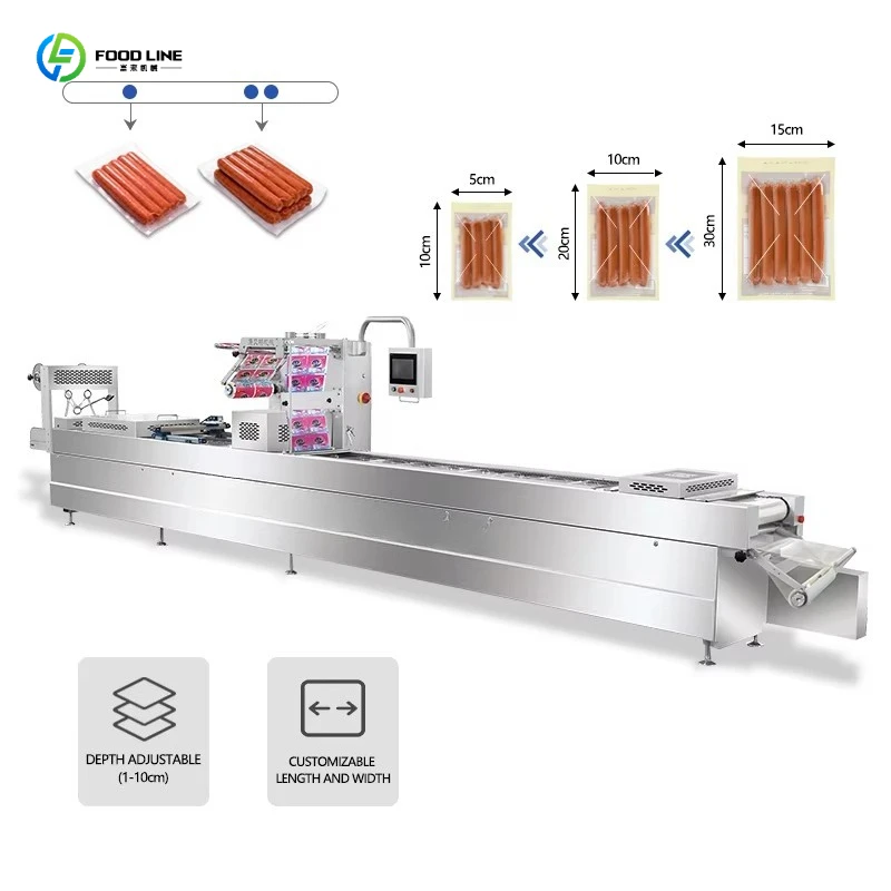 FL Thermoforming Tray Packing Machine for Fresh Berries Automatic Vacuum Sealing Equipment Fruit Packaging