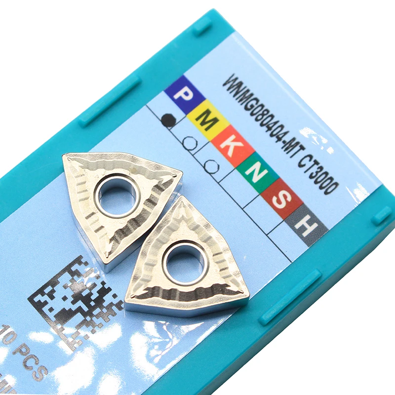 10 pçs wnmg080404 mt ct3000 ferramentas de torneamento externo cermet grau carboneto inserção torno ferramenta cortador tokarnyy torneamento inserção
