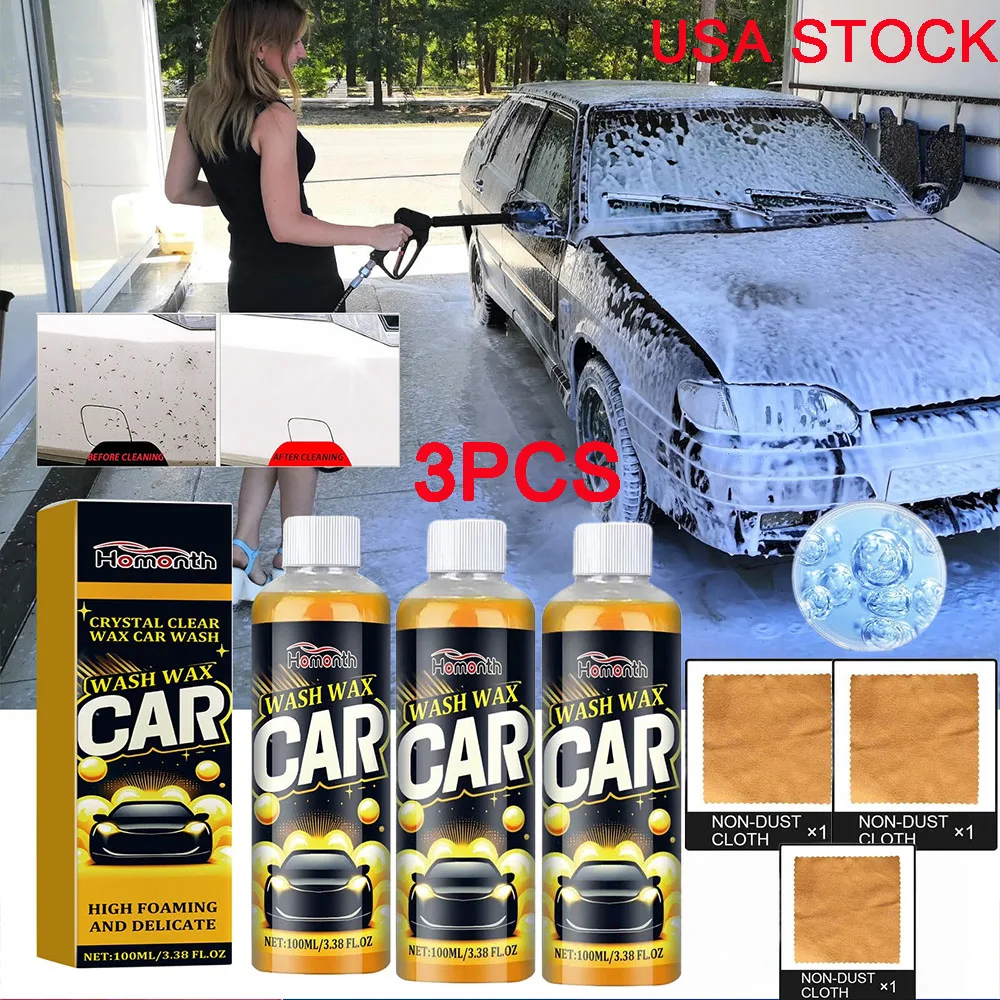 

3PCS Car High Concentration Foam Cleaner - Deep Cleaning To Remove Body Dirt car cleaner 100ML