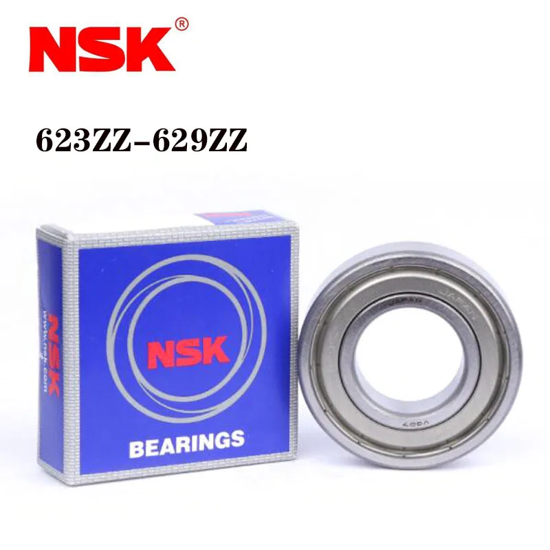 

NSK Japan 100% Original Import 63 624 625 626 627 628 629ZZ DDU Deep Groove Ball Bearing ABEC-9 High Speed Metal Cover Cages