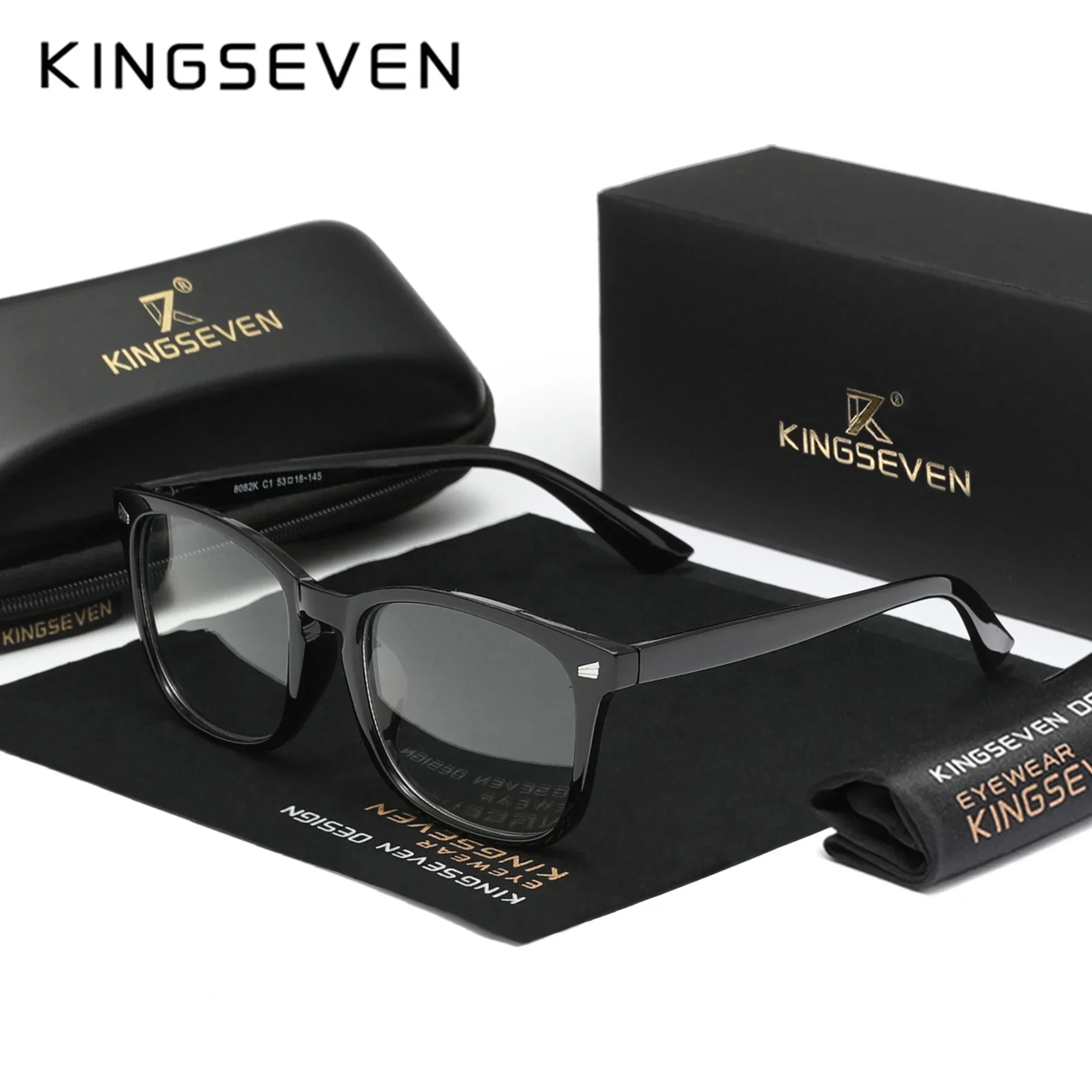 KINGSEVEN Anti-Blaulicht-Brille, klare Gläser, für Damen und Herren, Computerschutzbrille, Studenten, Lernbrille