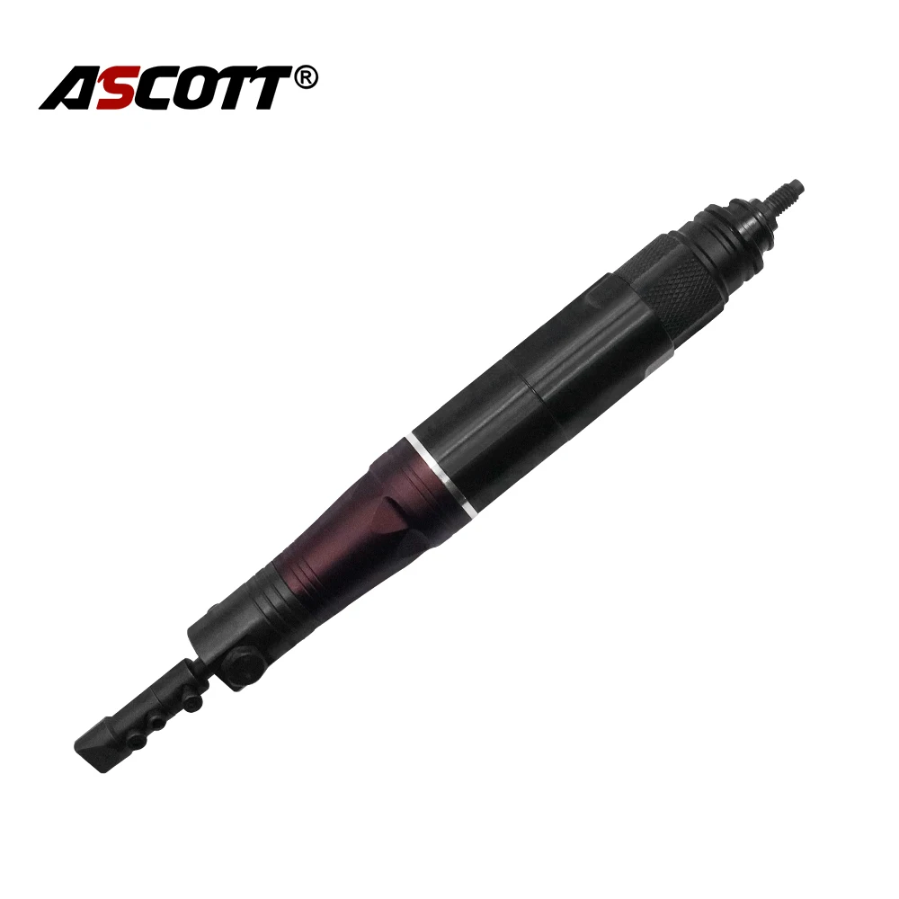Ascott Pneumatic Ultrasonic File High-speed 30000RPM Micro Air Pencil Die Grinder for Engraving Polishing Grinding Deburring