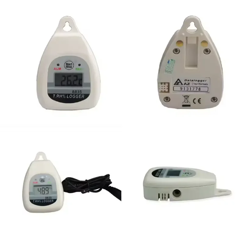 AZ8835S 2 Channel Temperature and Humidity Data Logger RH% Recorder with Software Data Cable