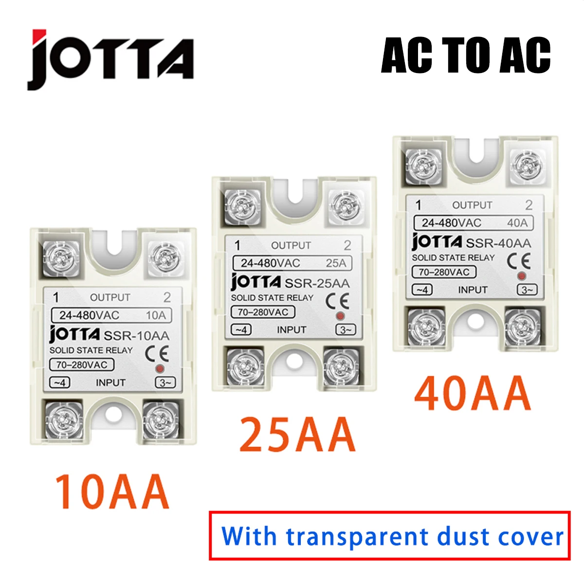 Relé de estado sólido AC220V SSR 10AA 25AA 40AA, Control de CA monofásico