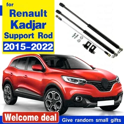 Hood Shocks Damper For Renault Kadjar 2015-2022 Front Bonnet Engine Gas Struts Lift Support Shock Absorber Cylinders Prop Rods