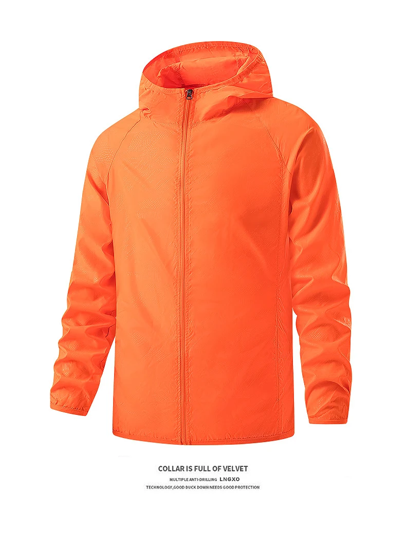 LNGXO Männer Frauen Wandern Jacken Wasserdicht Sonnenschutz Windjacke Camping Klettern Outdoor Regen Mantel Unisex Tragbare Kleidung – Detail 23