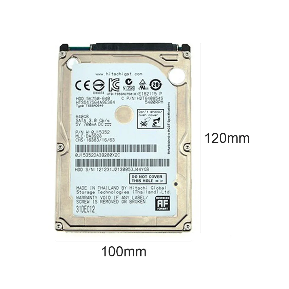 500GB/640GB/750GB 2.5\