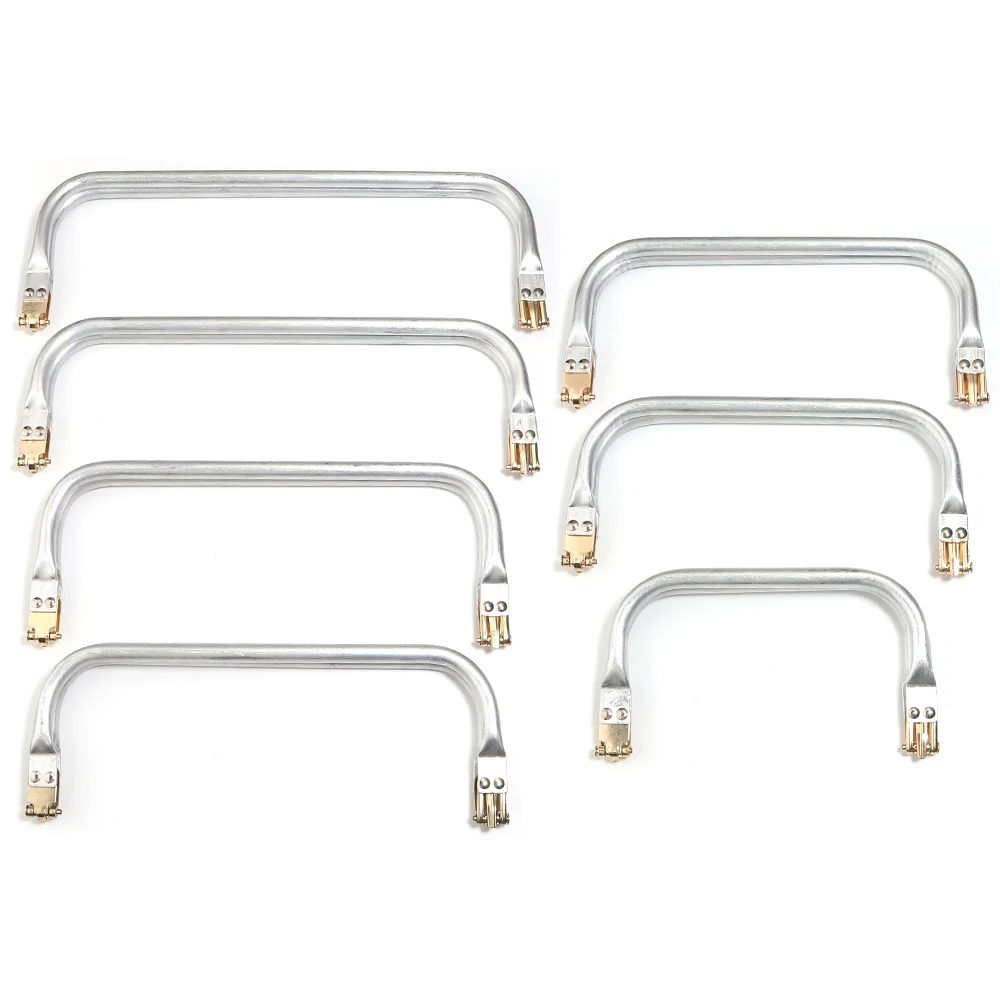1pc/lot Metal Tube Frame Silver Handbag Square Frame Handle Lock For Jewelry Making DIY Women HandBags Frame Accessories