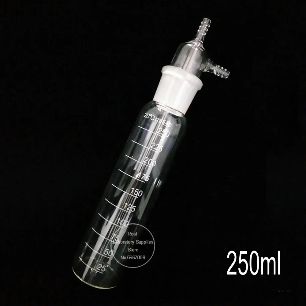 Imagem -03 - Garrafa de Absorvente de Impacto de Vidro Amostrador de Gás de Impacto para Experimento Laboratório 10ml a 500ml 1pc por Lote