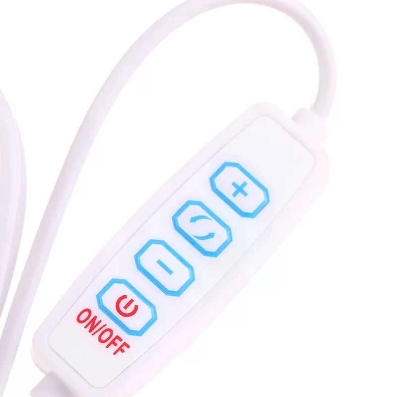 

USB-кабель с диммером для LED-лент 5В, трехцветный, с регулировкой яркости и переключением цвета, 4-кнопочный контроллер, 2 канала, для низковольтных LED-лент CCT, двухцветного освещения