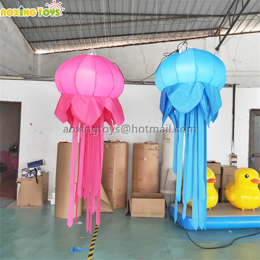 

Festival Advertising Decoration Hanging Giant LED Lighting Inflatable Jellyfish Balloon For Bar Nightclub Event Stage