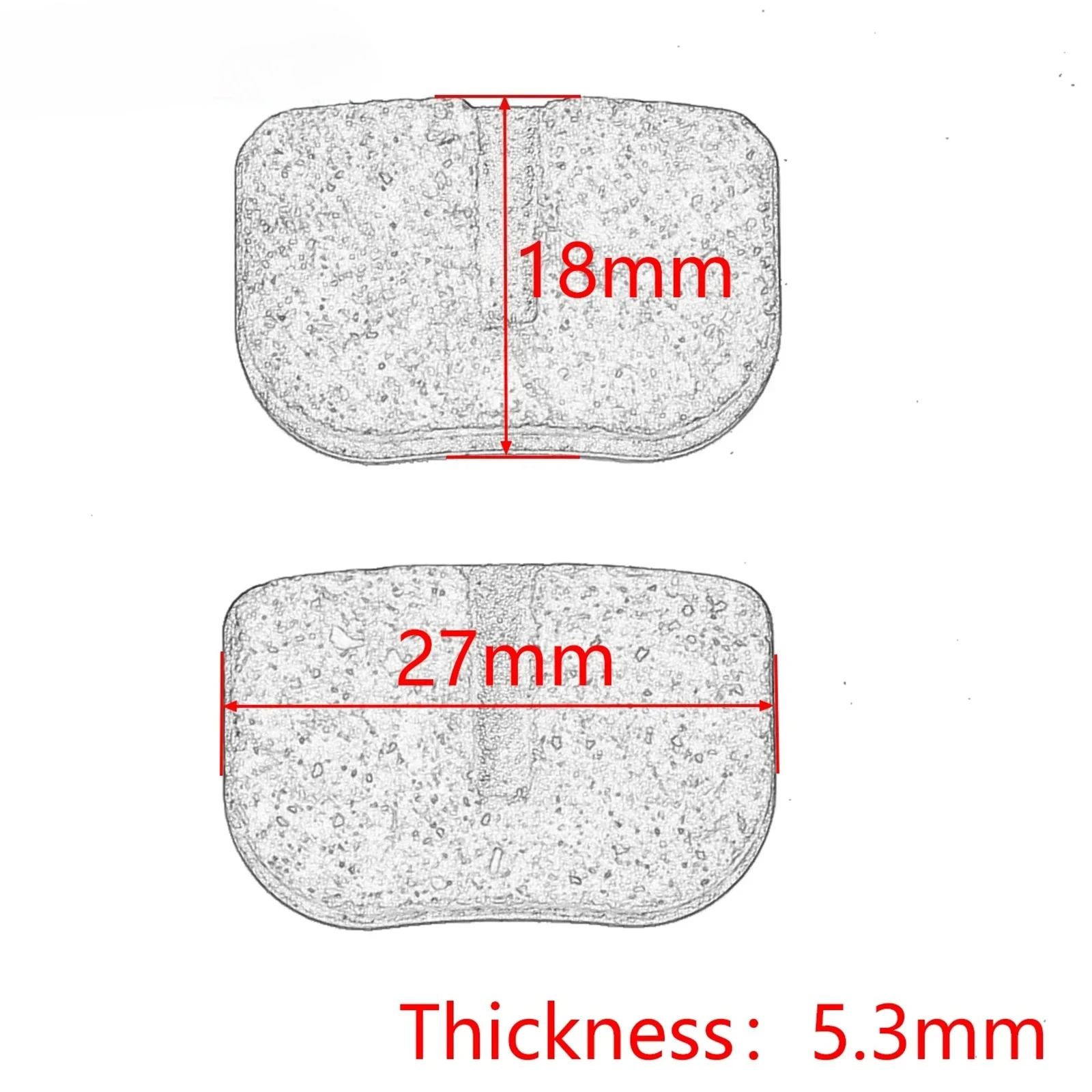 Motorcycle ATV Front and Rear Brake Pads For 47cc 49cc Mini Dirt Bike Minimoto Electric Scooter Bicycle Universal Accessories