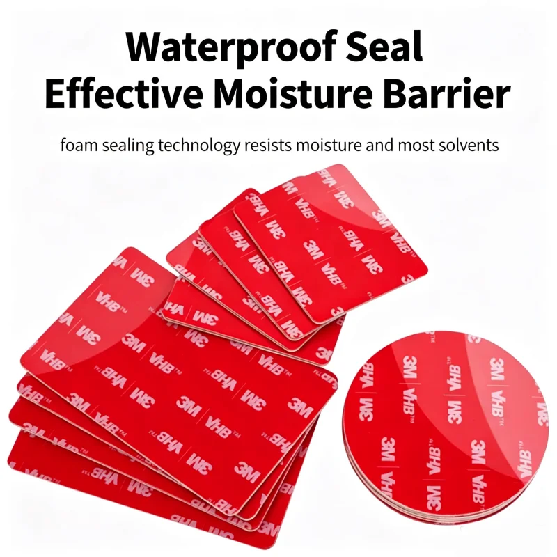 3M 10PCS VHB Strong Double-Sided Tape,Square/Round High Viscosity Traceless Adhesive Tape 3M GPL-110GF for Car ETC and Dash Cams