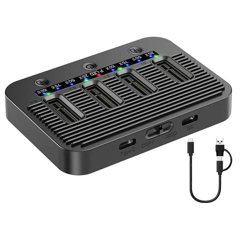 Price Drop !!4 Bay M.2 SSD Docking Station 10Gbps For PC Laptop Expansion