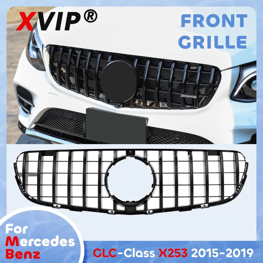 

XVIP Front Bumper Grille Racing Replacement Parts For Mercedes Benz GLC-Class 2015-2019 X253 C253 GLC250 GLC300 GL350 GLC43 AMG