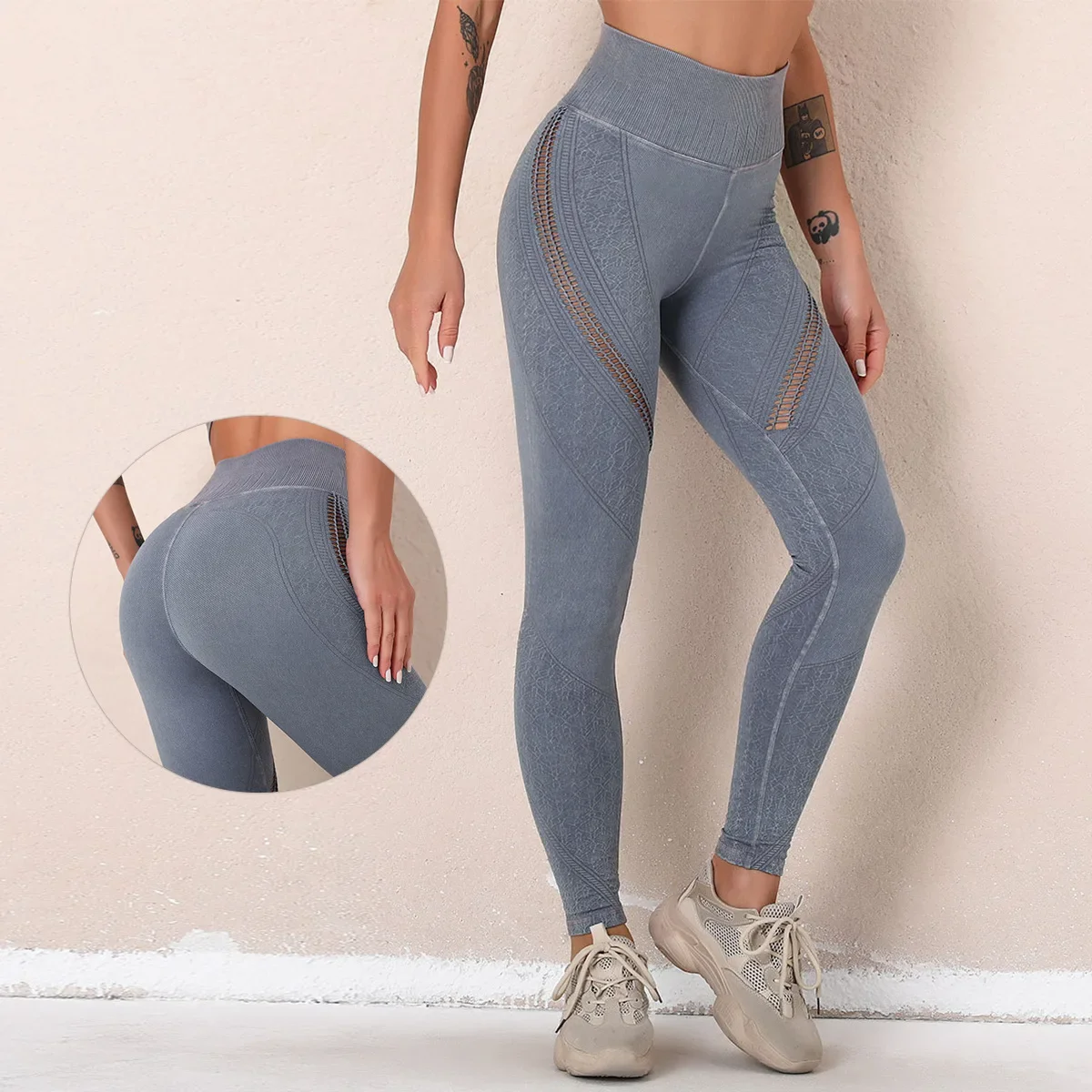 

Seamless Sports Yoga Pants Women'S Running Tight High Waist Push Hip Fitness Pants Gym Trouser Sportswear Lycra Spandex Leggings