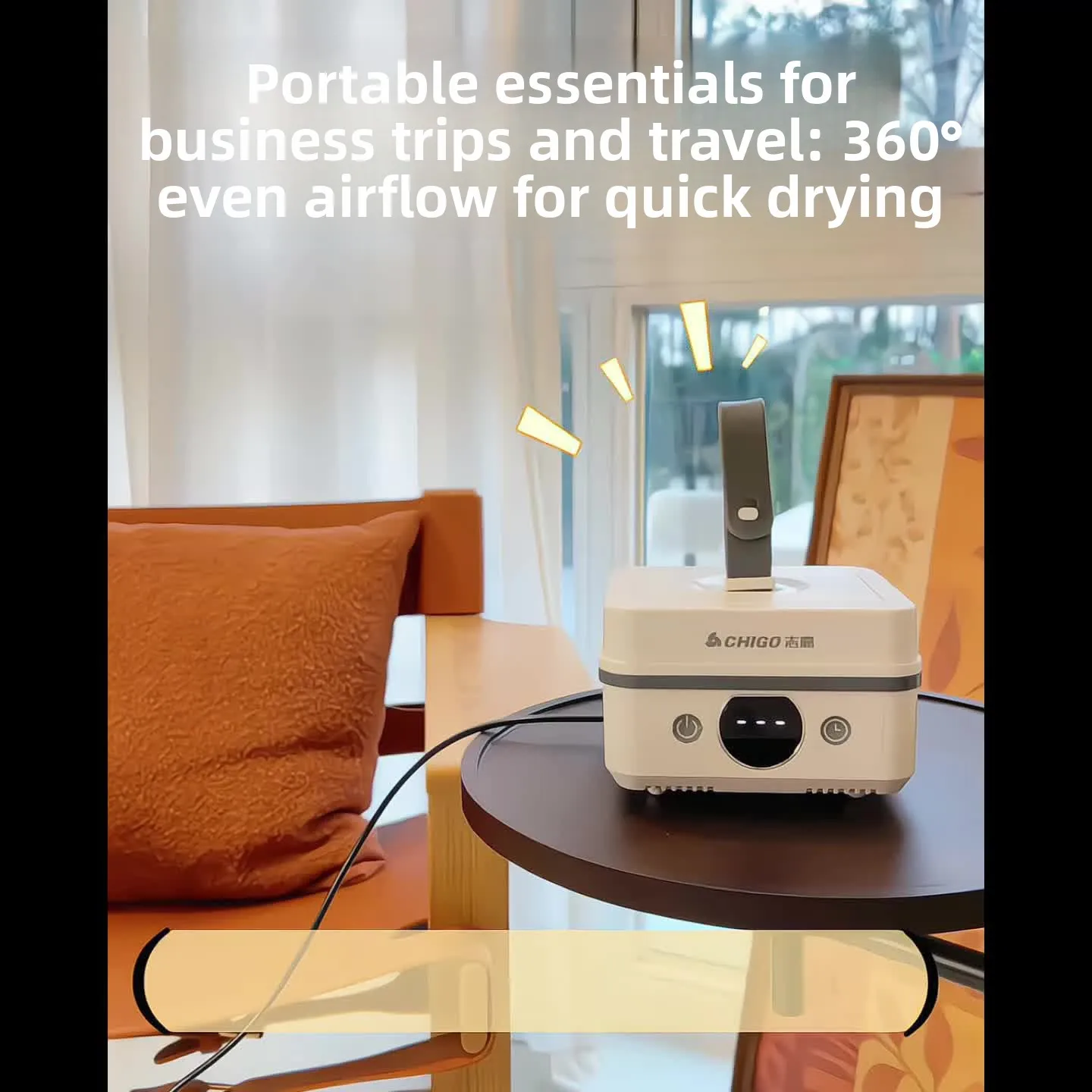 Portable Clothes Dryer 500W Compact Garment Drying Bag 360 Min Timer for Travel Hotel Dormitory Home Laundry Daily Use 의류 건조기