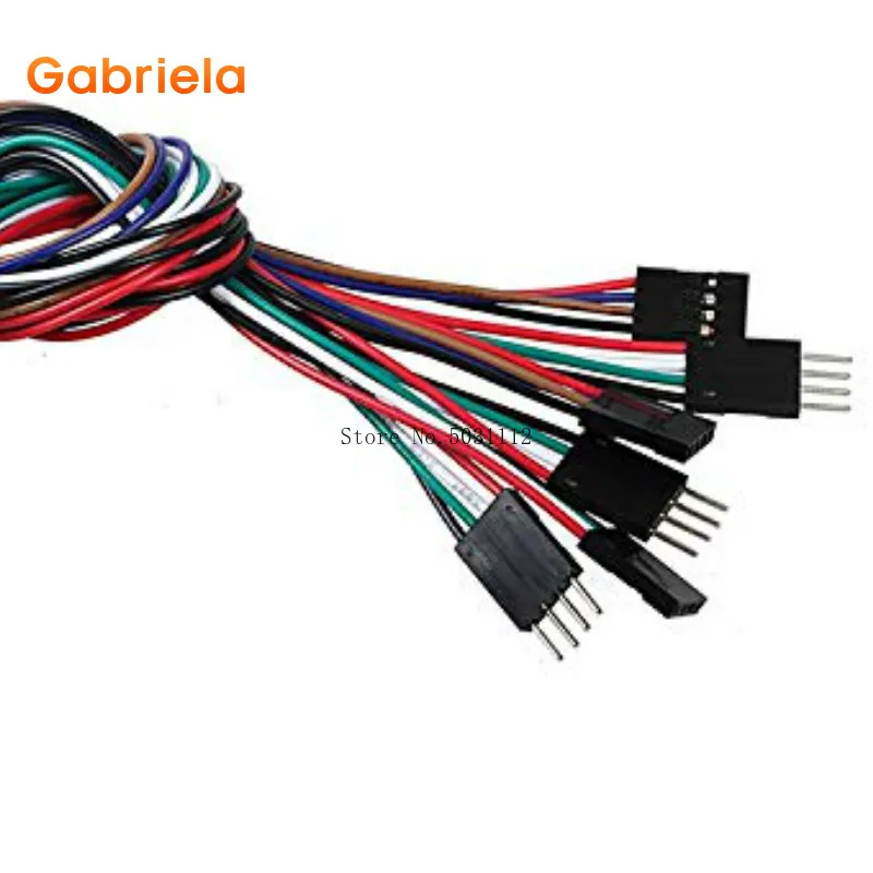 10PCS 2.54MM 2.54 Wire Dupont Line male to female 1P2 3 4 5 6 7 8 9 10 12 Pin Dupont cable connector JUMPER CABLE WIRE FOR PCB