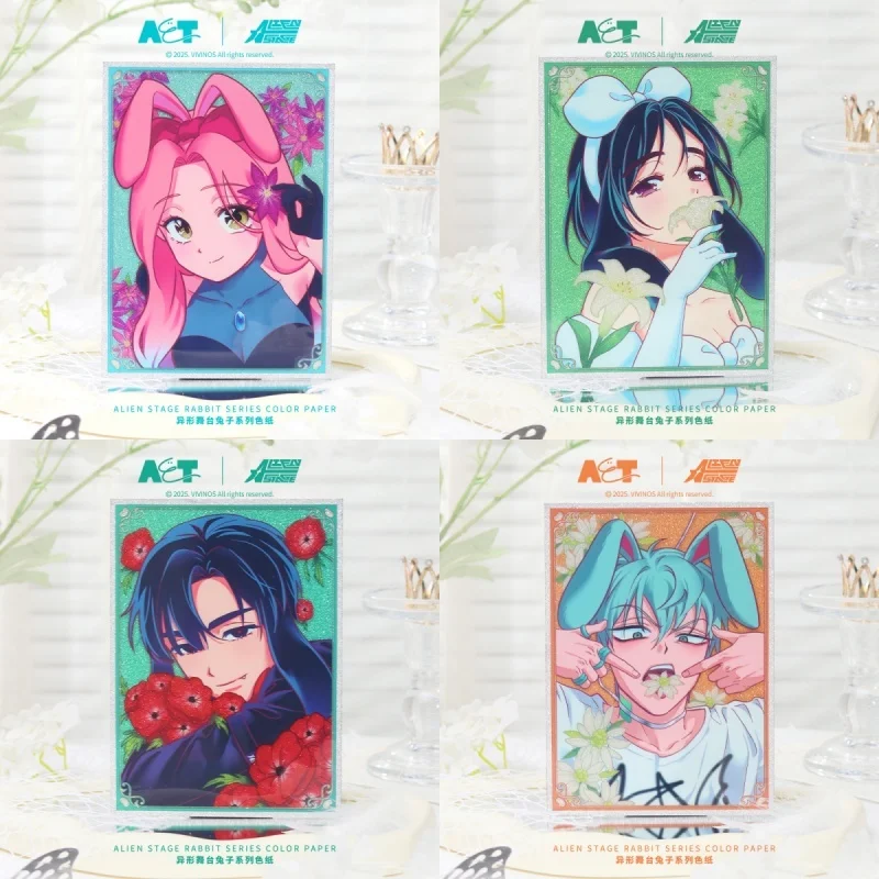 

Новое поступление, натуральная серия Alien Stage Rabbit Mizi Sua Till Ivan Hyuna Luka, аниме, цветная бумажная наклейка, аксессуары в стиле аниме, подарки