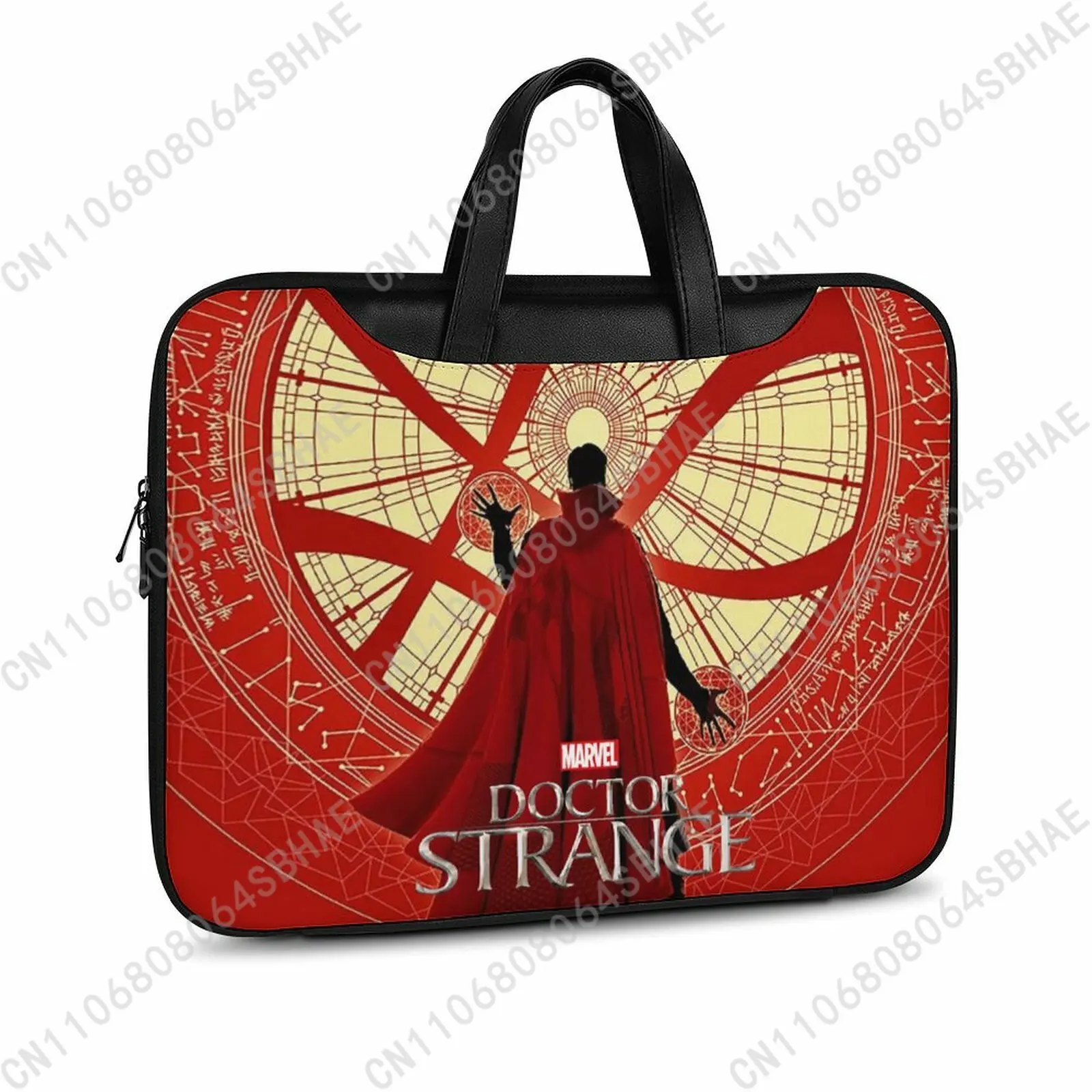

Marvel Doctor Strange Custom Leather Briefcase Men Woman Laptop Bag Business Retro Genuine Leather Computer Cosplay