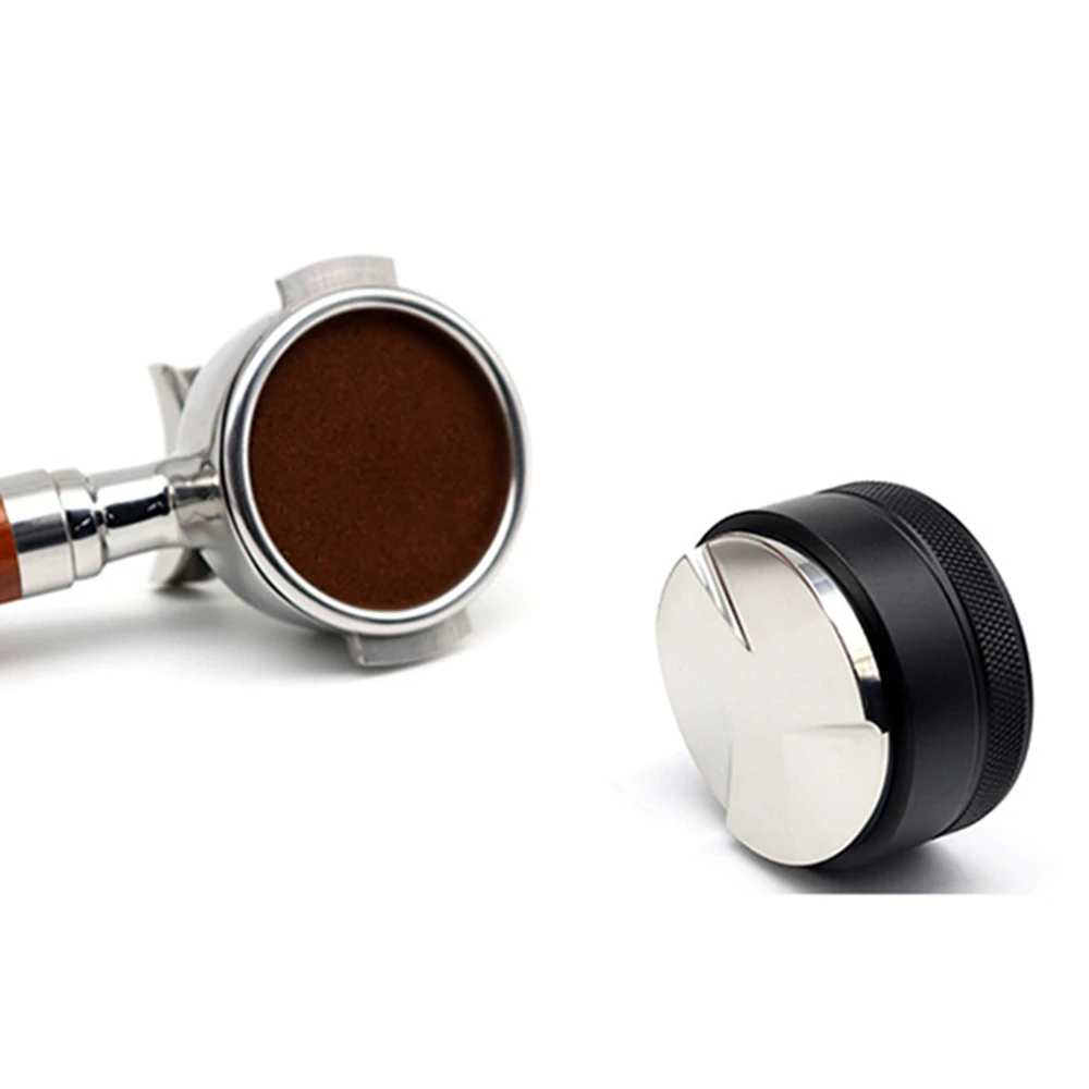 Distributeur de café expresso en acier inoxydable 304, outil compte-gouttes avec trois pentes inclinées, 49mm