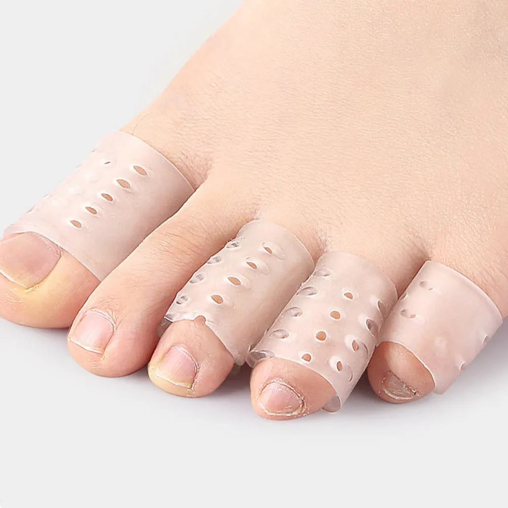 

5Pairs Toe Separators Soft Skin-Friendly Toe Protectors Comfortable Pressure Relief for Daily High Heels Sports