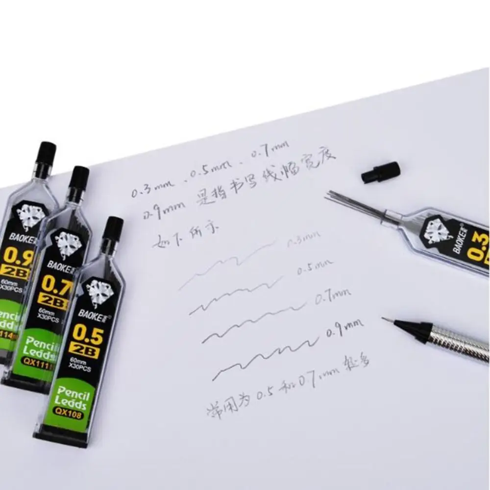 Sketching 2B 2H HB Drafting Automatic Pencil Lead School Office Supplies Automatic Pencil Refills Replaceable Pencil Core