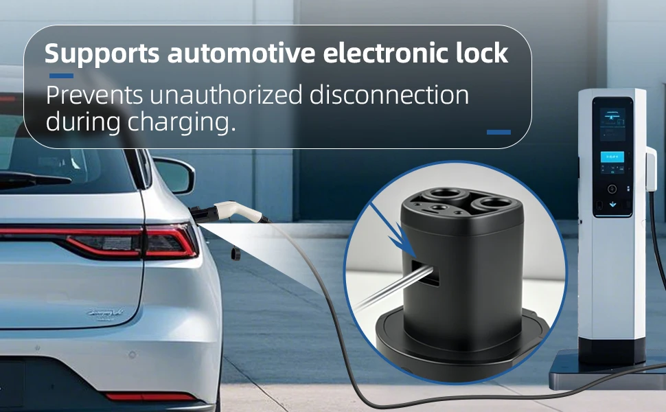GBT zu NACS Adapter AC 32A 7kW GB/T Ladegeräte zu Tesla NACS-Standard Elektrofahrzeuge Adapter für Model 3 Y X S Zubehör – Detail 4