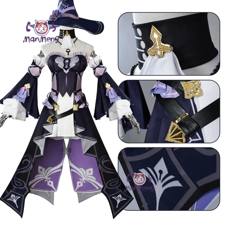 Game Honkai: Star rail Herta cosplay Costume Hats shoes props accessories full set Halloween Party Women Herta Uniform XS-XXXL