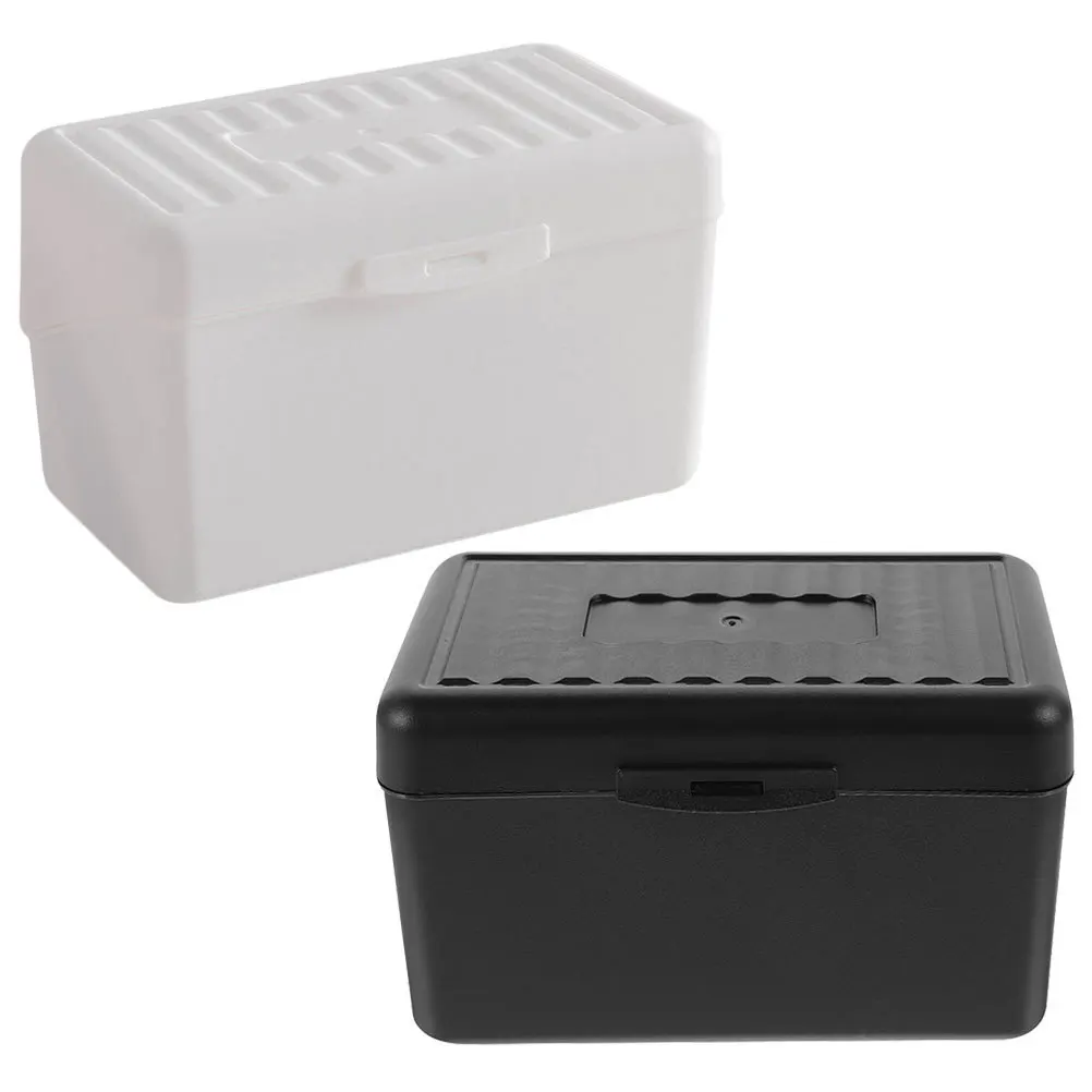 2Pcs Visitenkarte Lagerung Box Multi-Funktion Organizer Tragbare Büro Zubehör Große Kapazität Stabile Halten Business Liefert
