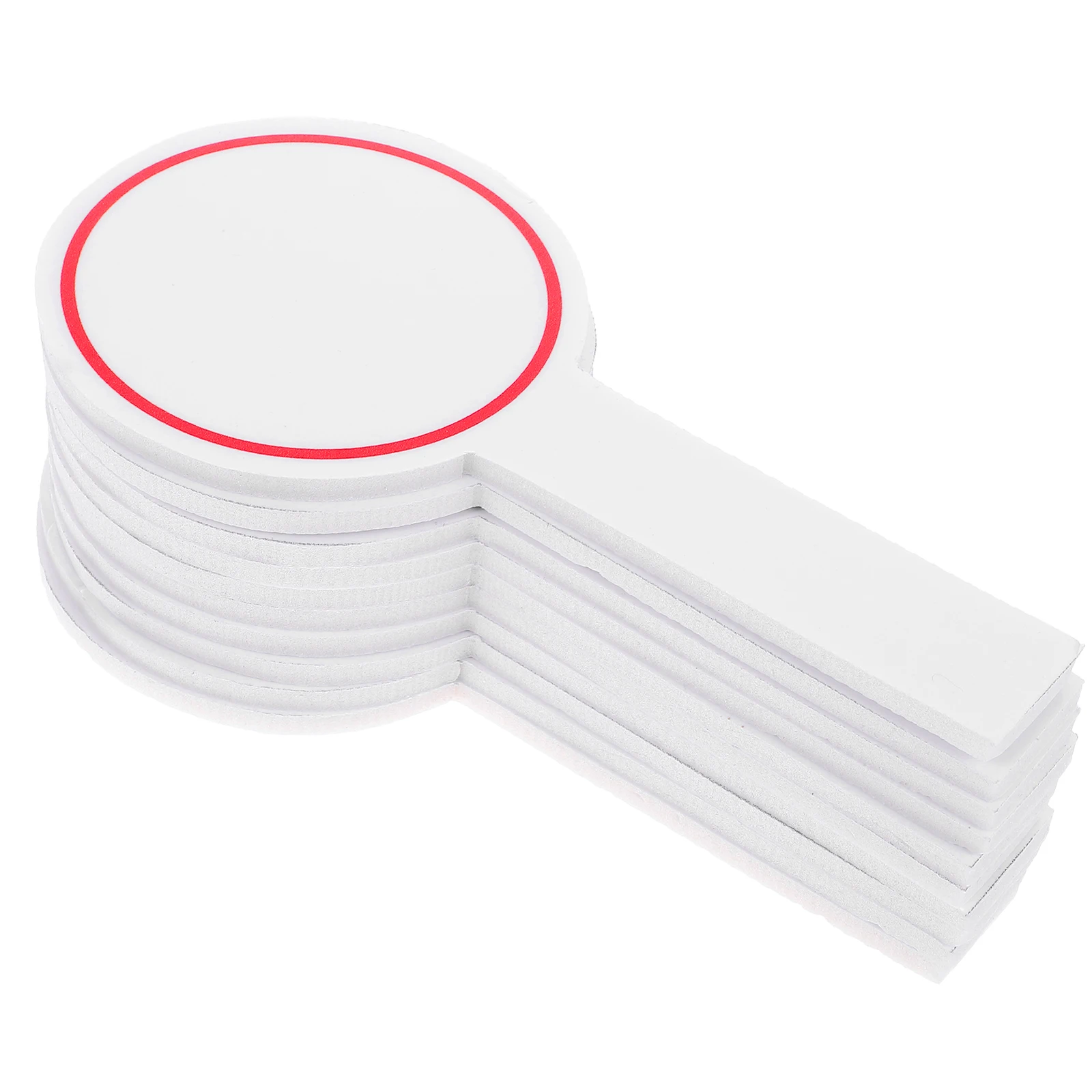 20 قطعة سبورة بيضاء صغيرة محو جاف مجداف لوحة النتائج فارغة لمزادات التصويت الفصول الدراسية طالب لوح كتابة قابلة لإعادة الاستخدام #2