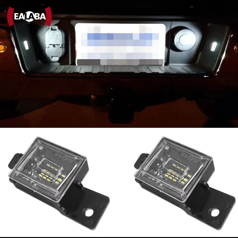 2x License Plate Light Led Canbus No Error Rear Number Plate Lamp For Chevrolet Chevy Silverado 1500 2500 3500 GMC Sierra Canyon