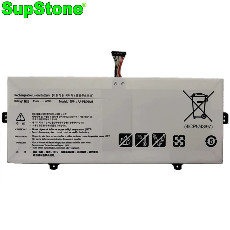 SupStone AA-PBSN4AF Laptop Battery For Samsung NoteBook 9 PEN NT930SBE-K38,NP930SBE-K01US,NP750XDA BA43-00391A 4ICP5/43/97