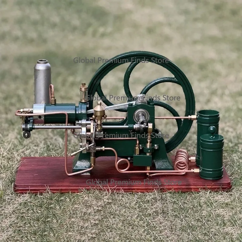 

Horizontal Four-stroke Engine Model Metal Single Cylinder Di-esel Engine Internal Combustion Science Experiment Toy Gift