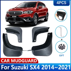 For Suzuki S-Cross SX4 2014~2021 Chevrolet Hatchback Car MudFlaps Mud Flaps Fender Guards Splash Front Mudguards Car Accessories