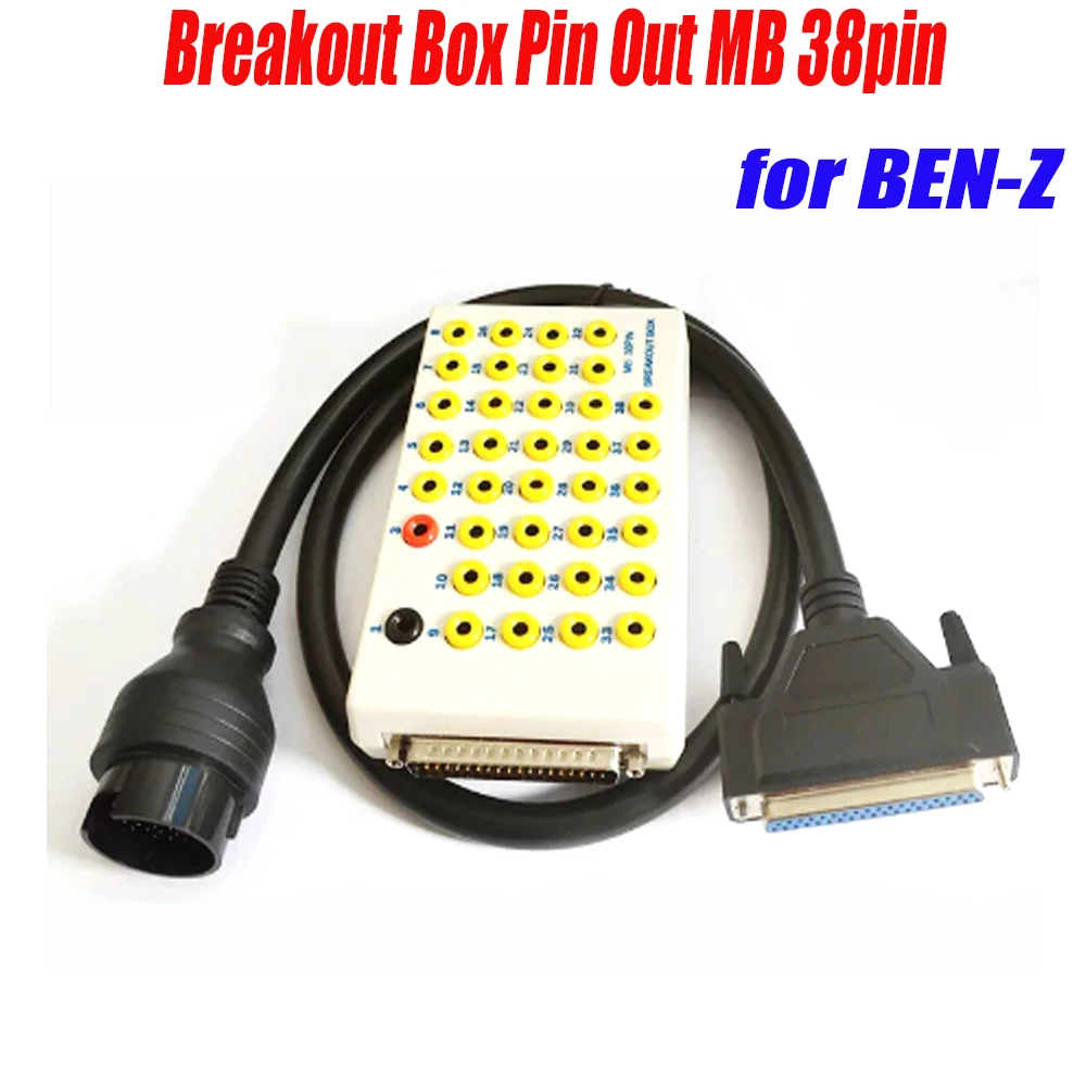 38 Pin OBD Breakout Box For Ben-z OBD2 Line Signal Tester Protocol Detectors CAN Data Link Diagnostic Tool