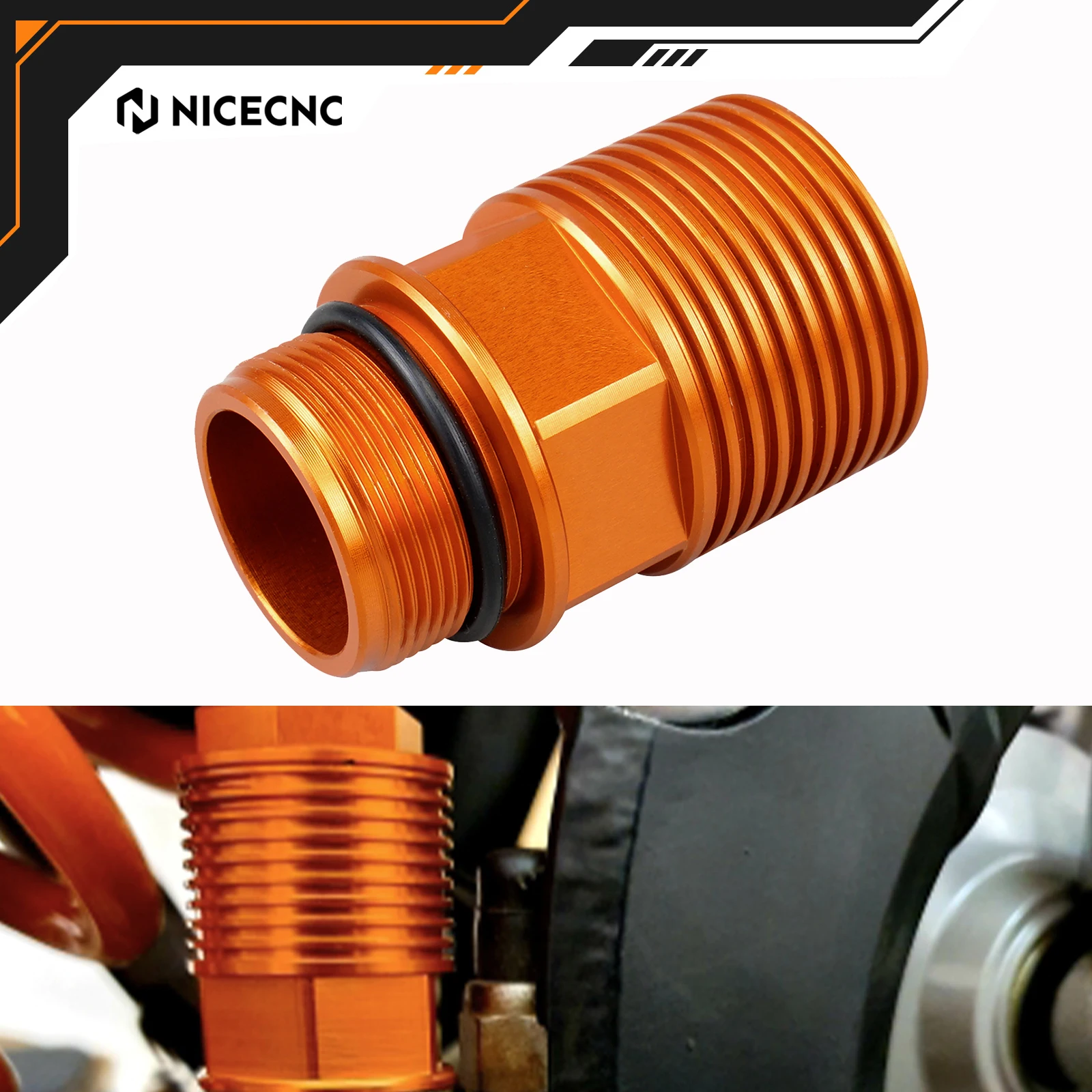 

NICECNC For KTM EXC 300 EXC-F 350 SX 125 SX-F 450 XCW 500 SMR 450 2004-2016 For Husqvarna Sherco Rear Brake Reservoir Extender