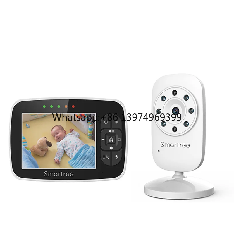 Popular Children Cry Movement Pet Monitoring Video Baby Monitor with Camera Two-Way Audio Pan-Tilt Night Vision