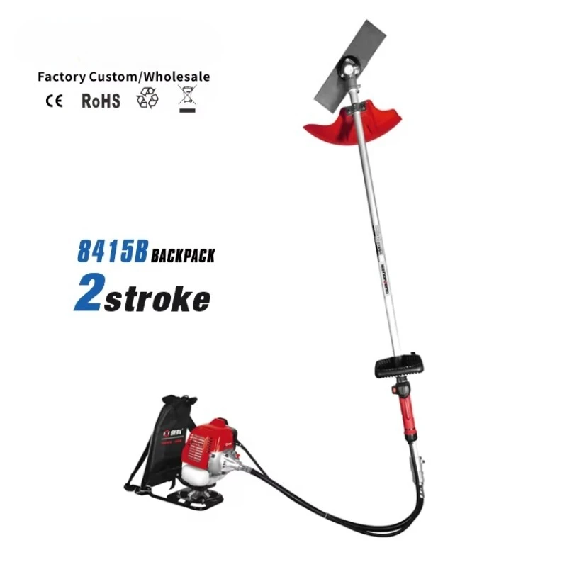 Metal Backpack Multifunction Brush Cutter Wholesale 41.5CC Heavy Duty 2-Stroke Power String Trimmer Farm Garden