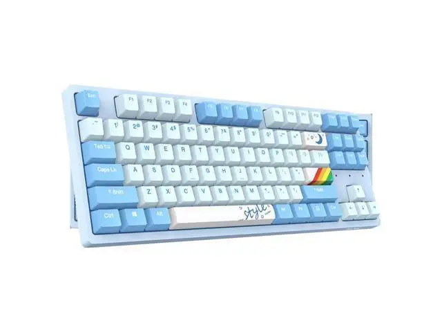 A87 SKY Hot Swap Mechanical Keyboard Wired Gaming 87-key PBT Keycap Keyboard for Windows, Plug and Play