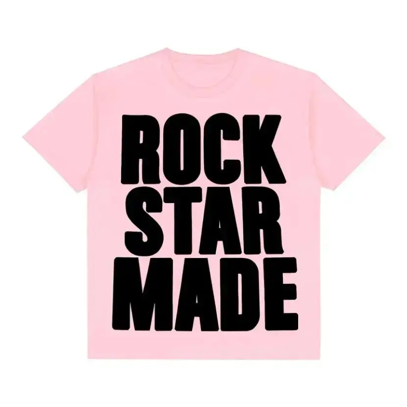 روك القوطي موضة الرجال الشرير الجرونج الهيب هوب الراب خمر إلكتروني طباعة تي شيرت قصير عادية المتضخم Y2K القطن الشارع الشهير